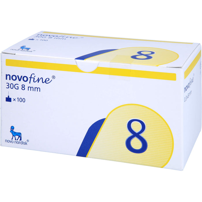 Novofine 8 Kanuelen 0,30x8mm TW, 100 St KAN