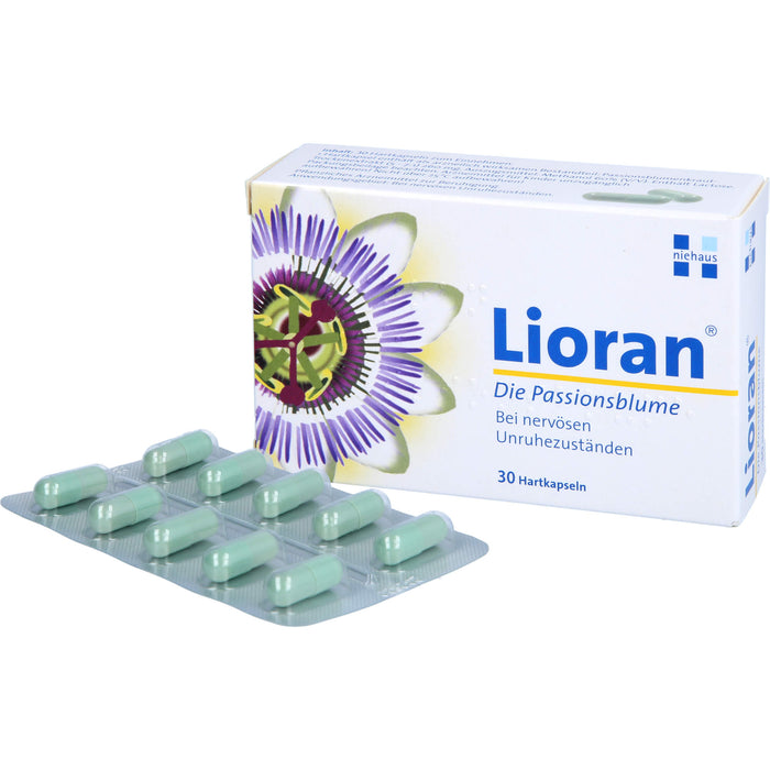 Lioran die Passionsblume Hartkapsseln bei nervösen Unruhezuständen, 30 pc Capsules