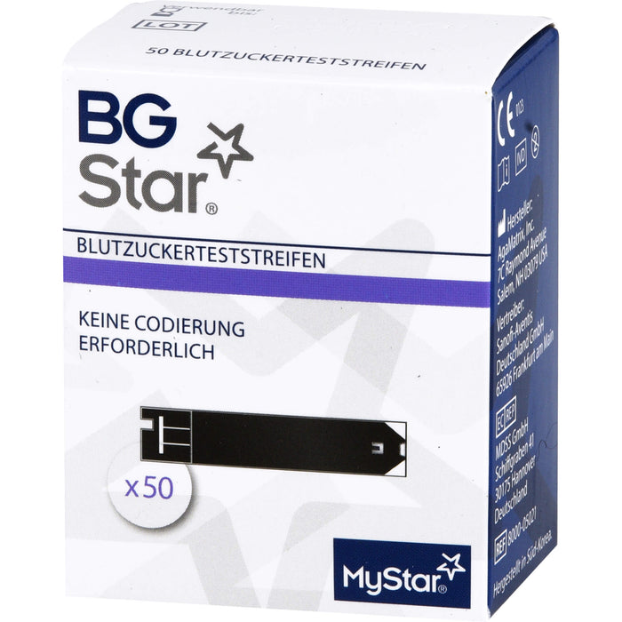 BG Star Eurim Blutzuckerteststreifen, 50 St. Teststreifen