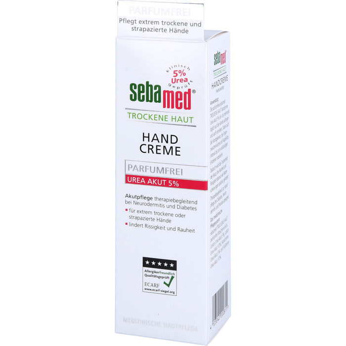 sebamed Trockene Haut Parfumfrei Handcreme Urea 5%, 75 ml Creme