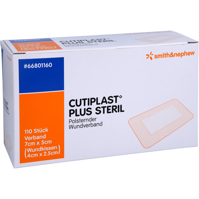 CUTIPLAST Plus steril 5 x 7 cm polsternder Wundverband, 110 pcs. Wound dressings