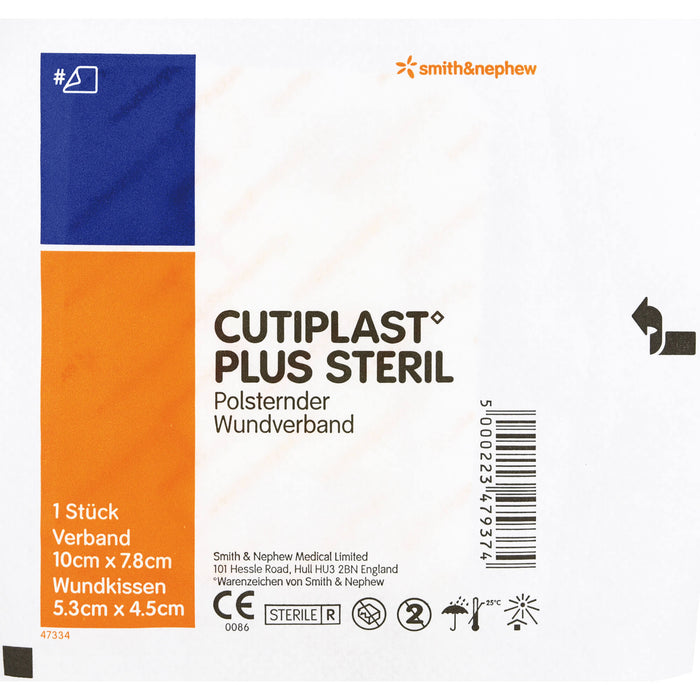 Cutiplast 10x7,8cm plus steril, 55 St VER