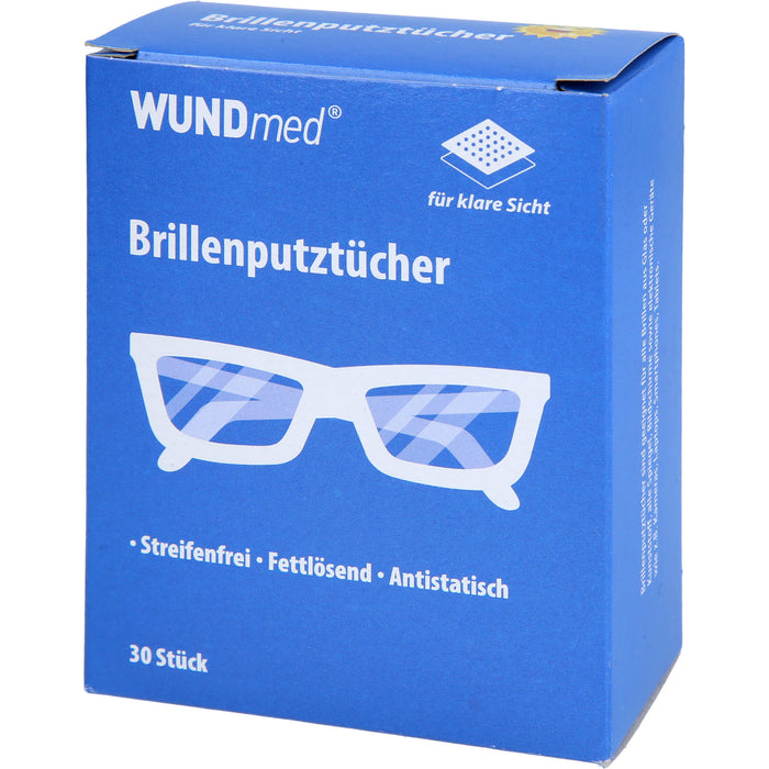 WUNDmed Brillenputztücher für klare Sicht, 30 pcs. Cloths