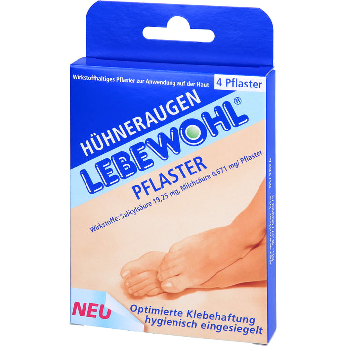 Lebewohl Huehneraugenpfl. normal Pfl., 4 St PFL