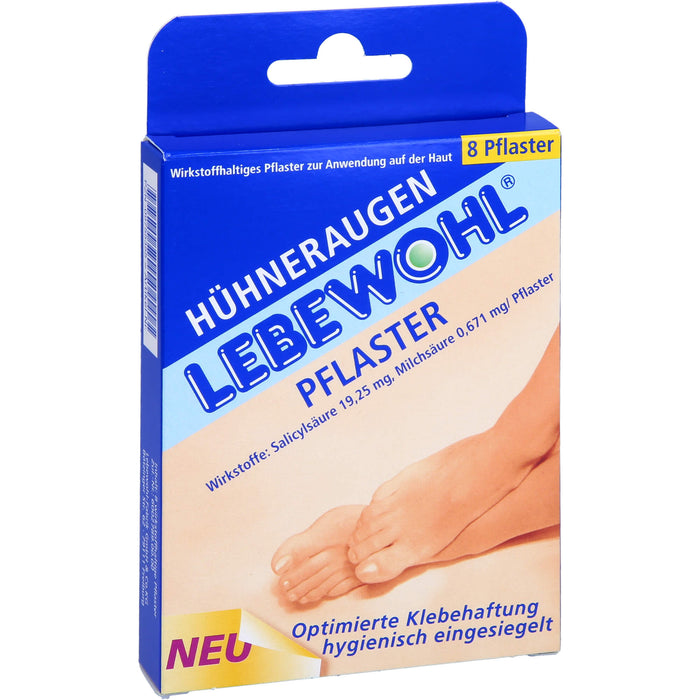 Lebewohl Huehneraugenpfl. normal Pfl., 8 St. Pflaster