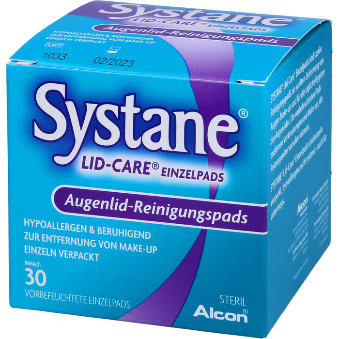 Systane LID-CARE Einzelpads Augenlid-Reinigungspads, 30 St. Tücher