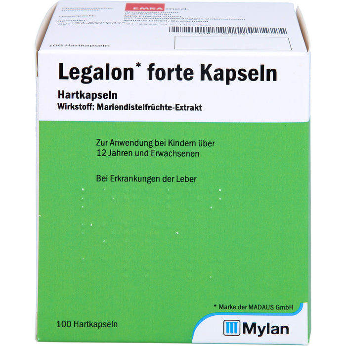 MADAUS Legalon forte Kapseln bei Erkrankungen der Leber, 100 pc Capsules