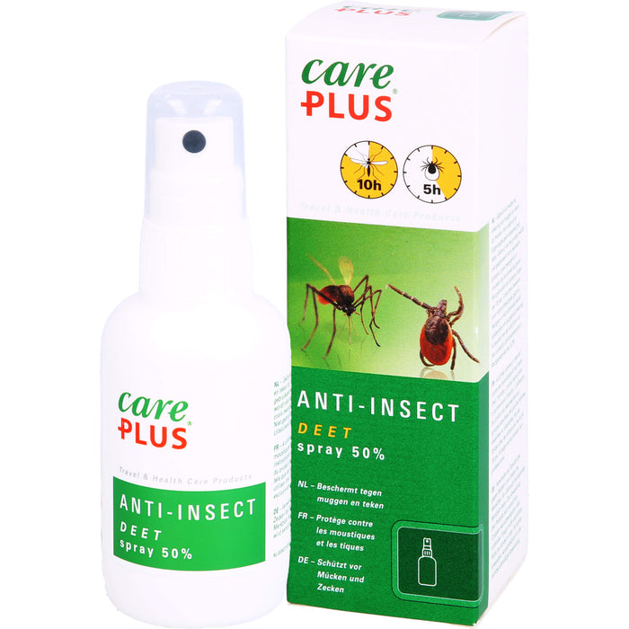 care PLUS Anti-Insect Deet Spray 50 %, 60 ml Solution