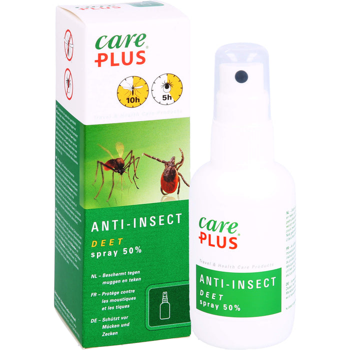 care PLUS Anti-Insect Deet Spray 50 %, 60 ml Solution