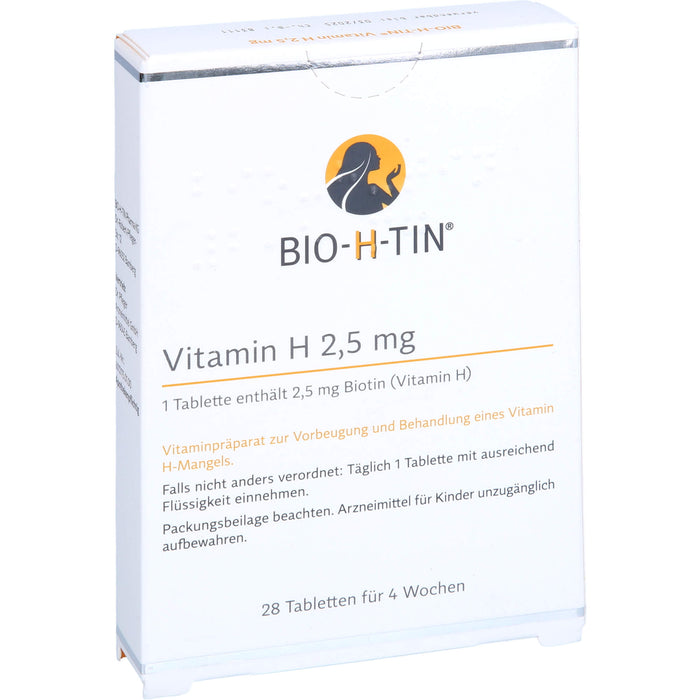 BIO-H-TIN Vitamin H 2,5 mg Tabletten für 4 Wochen, 28 St. Tabletten