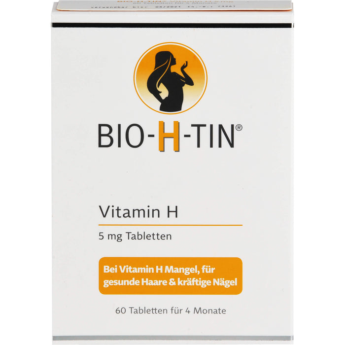 BIO-H-TIN Vitamin H Tabletten 5 mg für 4 Monate, 60 pcs. Tablets