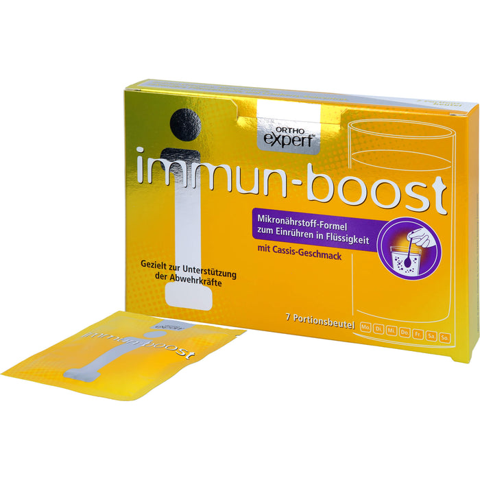 Orthoexpert immun-boost Cassis Trinkgranulat, 7 pcs. Sachets