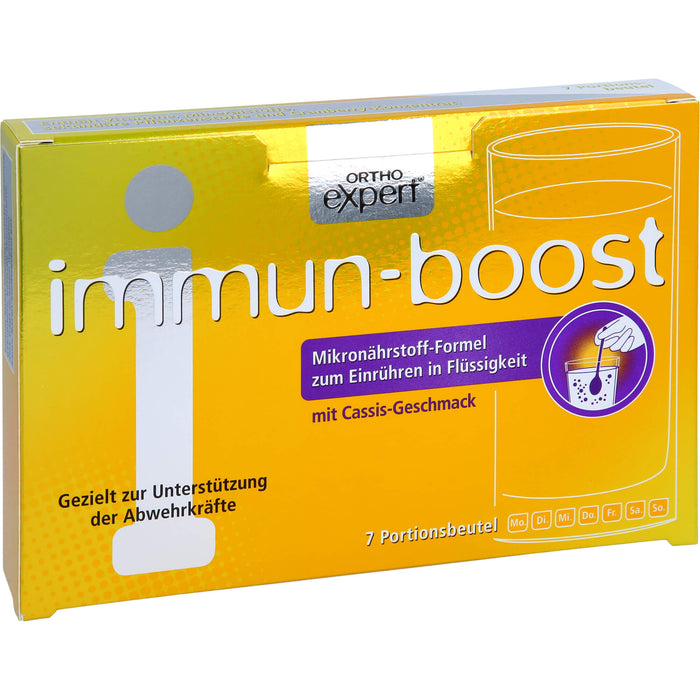 Orthoexpert immun-boost Cassis Trinkgranulat, 7 pcs. Sachets