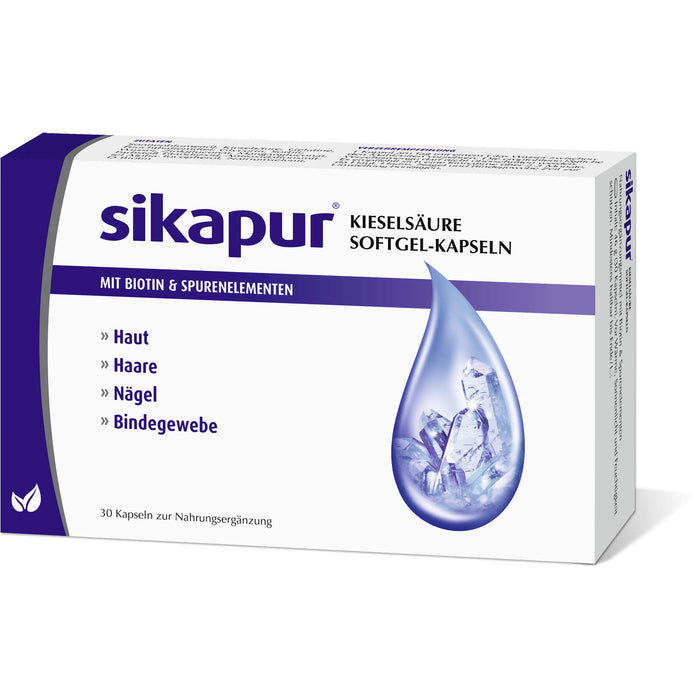 sikapur Kieselsäure Softgel-Kapseln, 30 pcs. Capsules