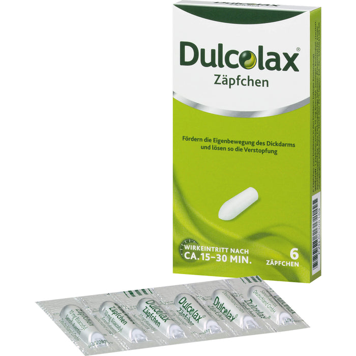 Dulcolax Zäpfchen Original Sanofi-Aventis, 6 St. Zäpfchen