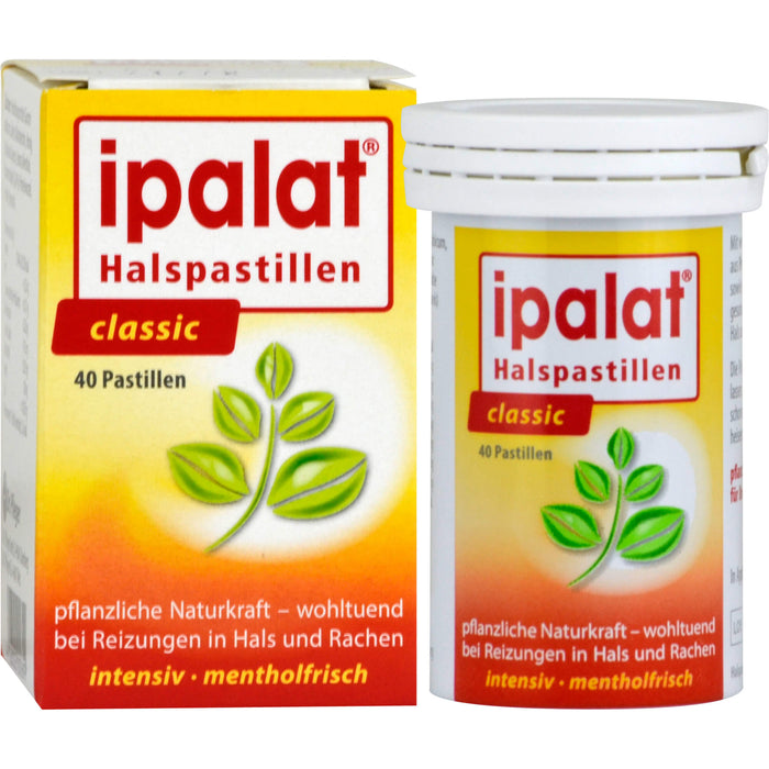 ipalat Die Halspastille Classic mentholfrisch, 40 pcs. Pastilles