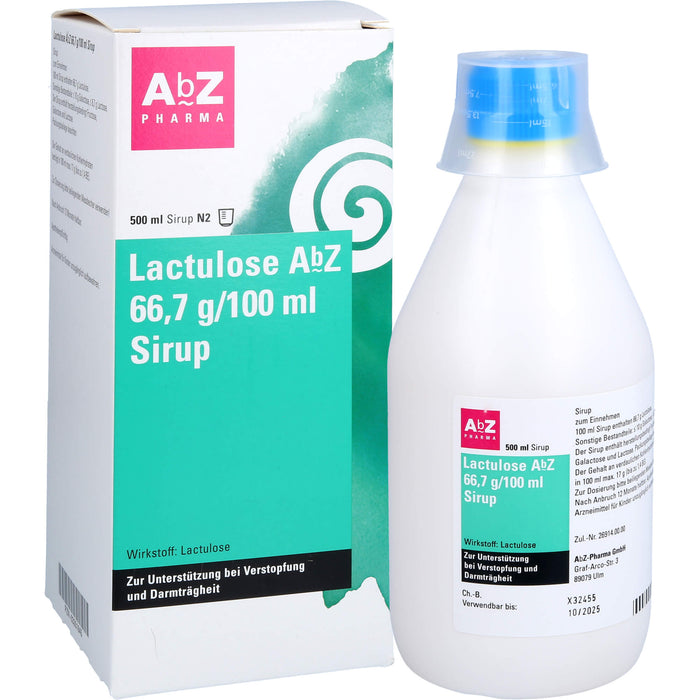 Lactulose AbZ 66,7 g/100 ml Sirup, 500 ml Solution