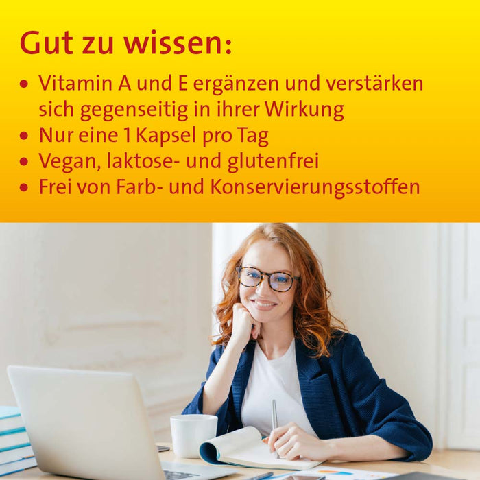 Vitamin A+E Hevert Vital für Augen, Haut und Immunsystem, 60 St. Kapseln