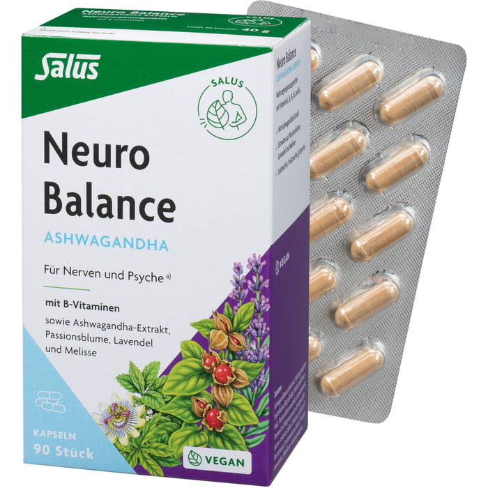 Salus Neuro Balance Ashwagandha Kapseln, 90 pcs. Capsules