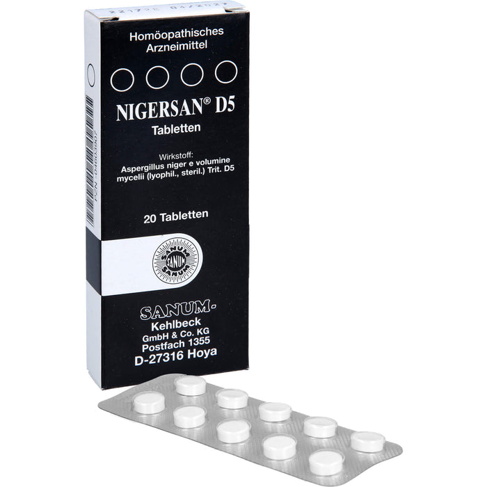 Nigersan D5 Tabletten, 20 pc Tablettes