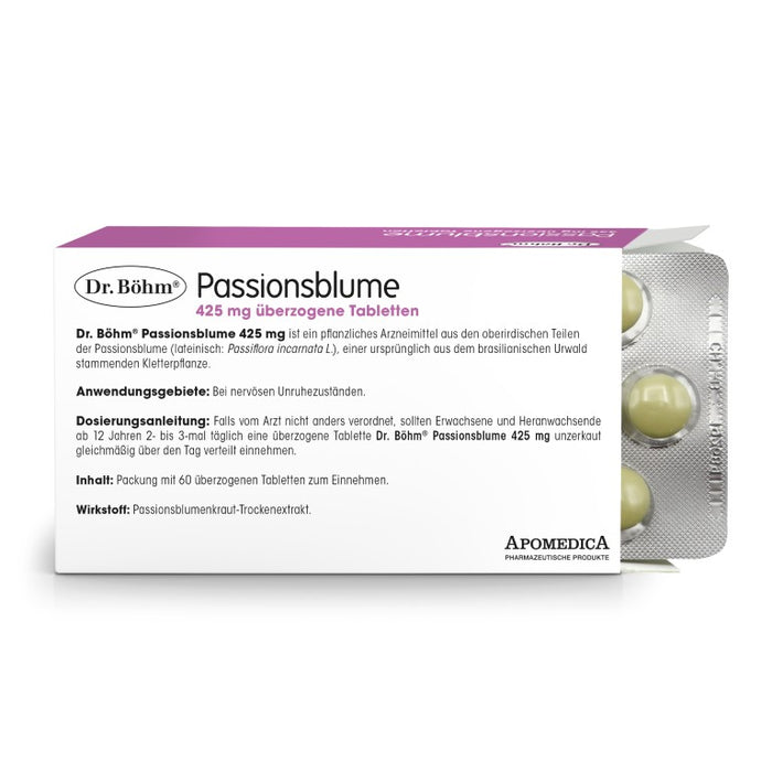 Dr Böhm Passionsblume 425 mg Tabletten, 60 St. Tabletten