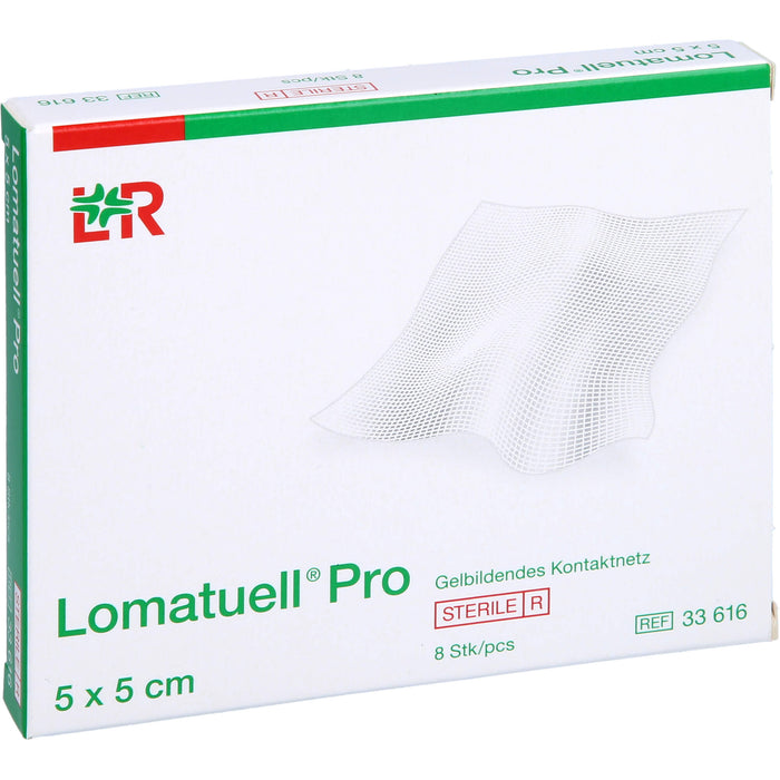 Lomatuell Pro 5x5cm steril, 8 St VER