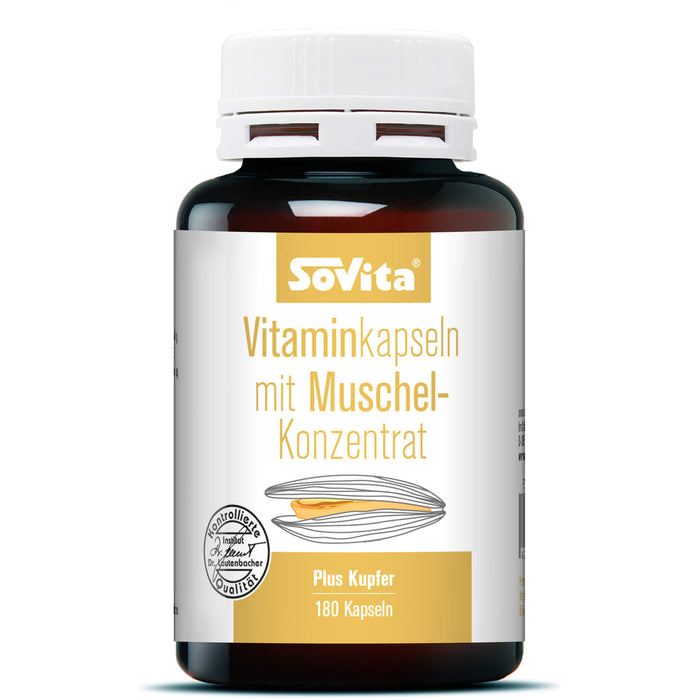 Sovita active VITAMINKAPSELN M. MUSCHEL-KONZENTRAT, 180 St KAP