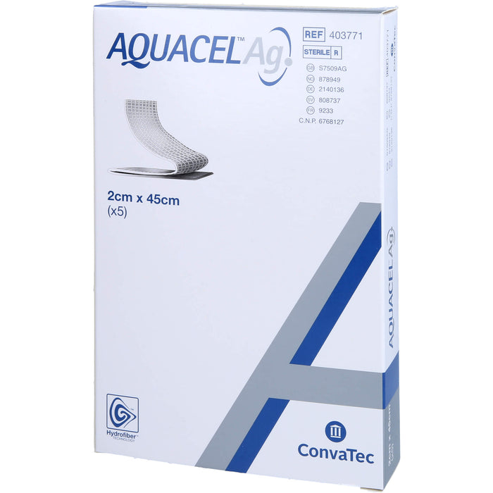 AQUACEL Ag 2 cm x 45 cm Tamponaden, 5 St. Tamponaden