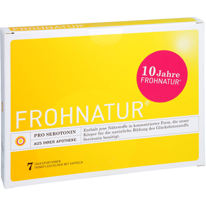 Frohnatur Pro Serotonin Trinkfläschchen mit Kapseln, 7 pc Ampoules