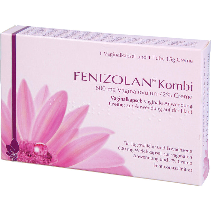 FENIZOLAN Kombi 600 mg Vaginalovulum/2% Creme bei Pilzerkrankungen der Scheide, 1 pc Paquet combiné