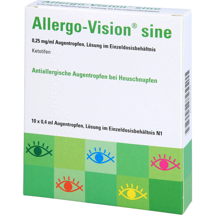 Allergo-Vision sine Augentropfen bei Heuschnupfen, 10 pc Pipettes