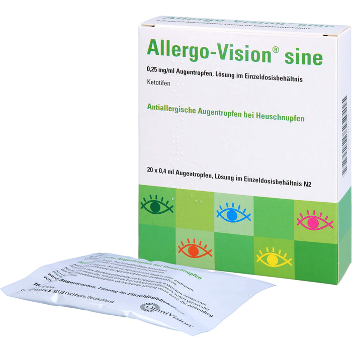 Allergo-Vision sine 0,25 mg/ml Augentropfen, 20 pc Ampoules