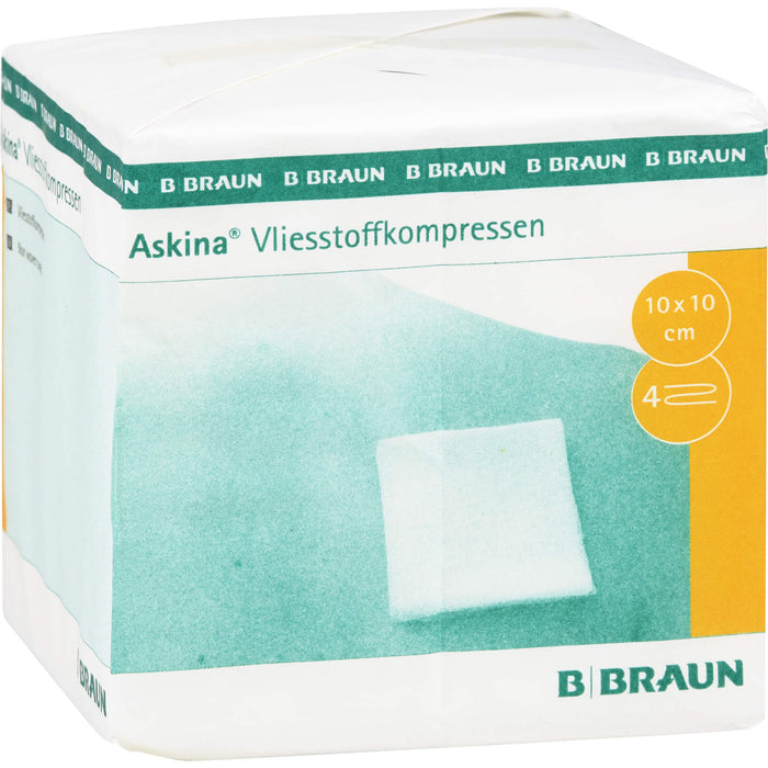 Askina Vliesstoffkompr unst 4-f 10x10, 100 St KOM