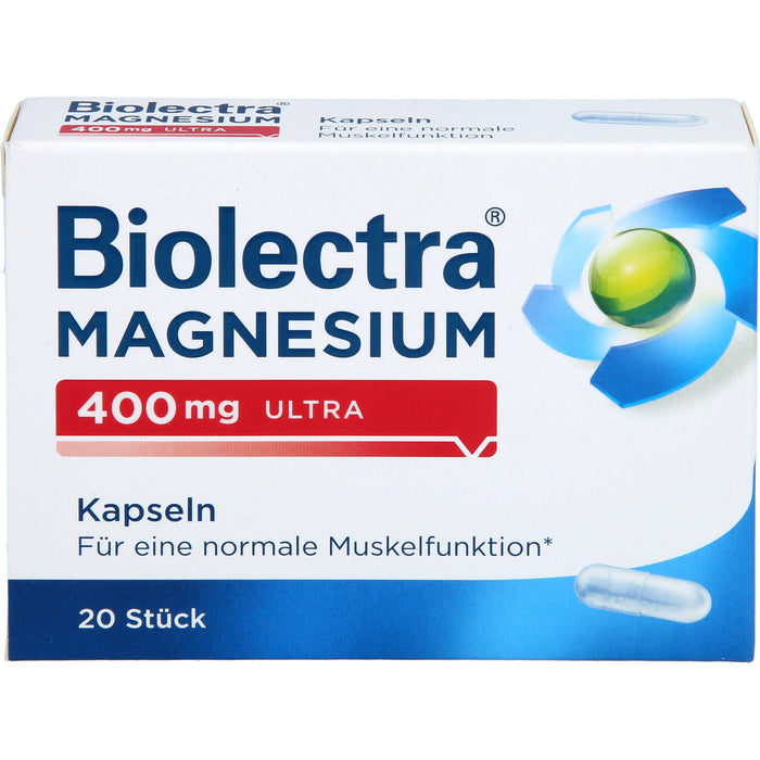 Biolectra Magnesium 400 mg ultra Kapseln, 20 pcs. Capsules