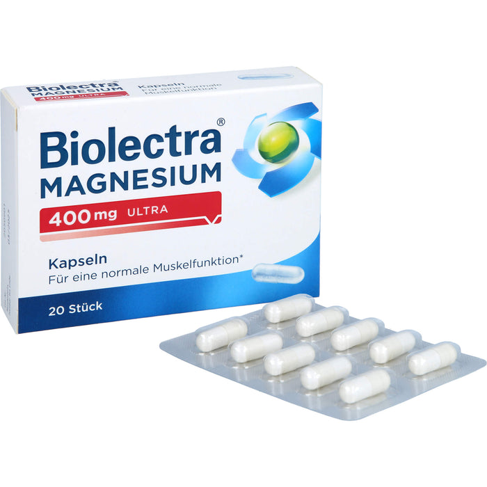 Biolectra Magnesium 400 mg ultra Kapseln, 20 pcs. Capsules