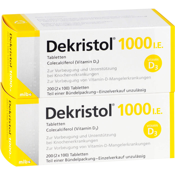 Dekristol 1.000 I.E. Tabletten, 200 pcs. Tablets