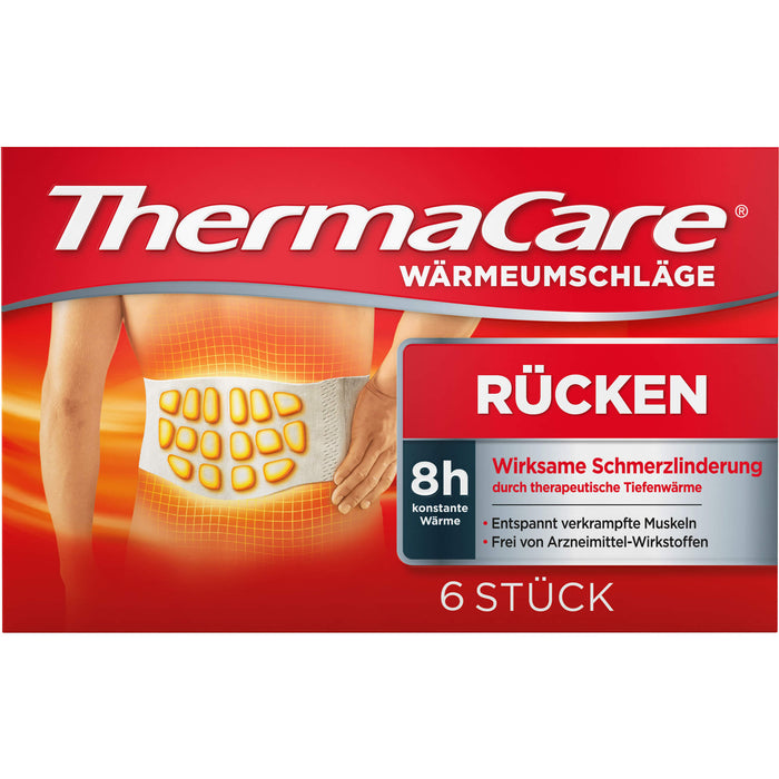 ThermaCare Wärmeumschläge bei Rückenschmerzen, 6 St. Pflaster