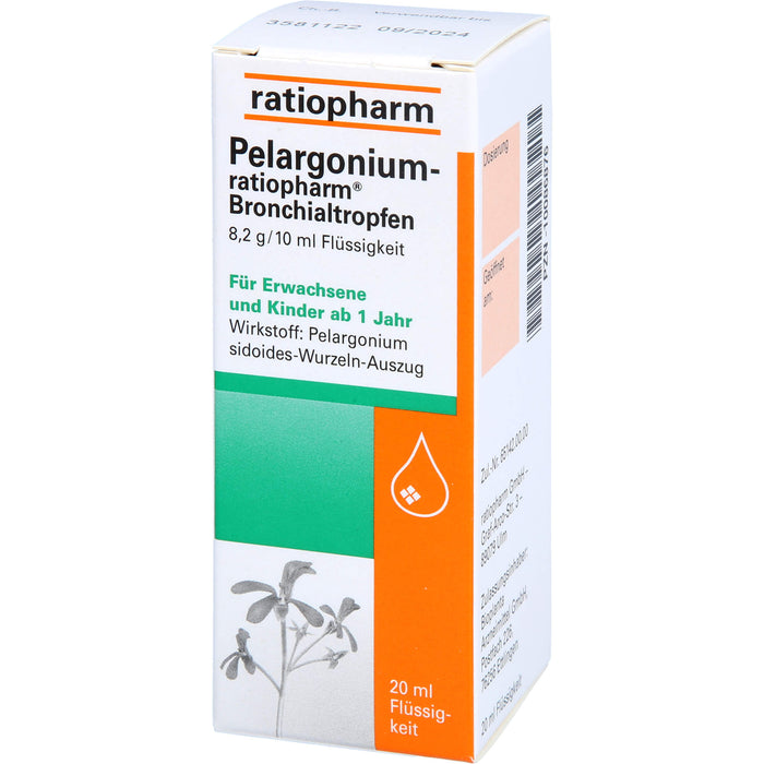 Pelargonium-ratiopharm Bronchialtropfen, 20 ml Lösung