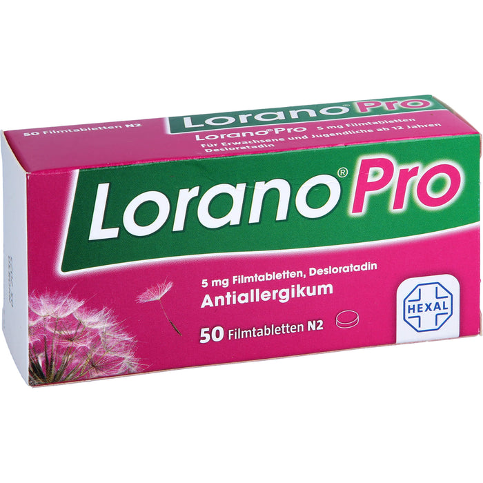 Lorano Pro Filmtabletten Antiallergikum, 50 pc Tablettes