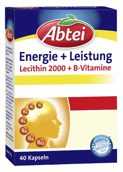 Abtei Energie + Leistung Kapseln, 40 pcs. Capsules