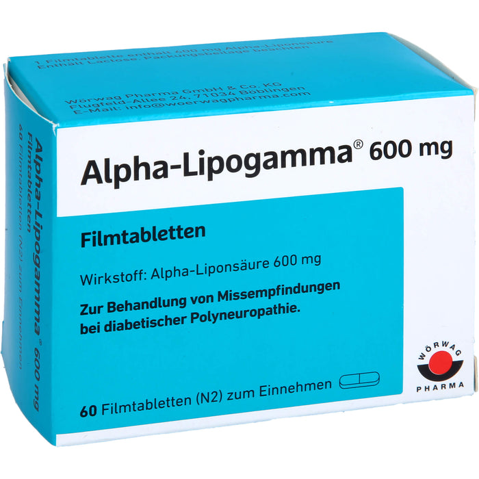 Alpha-Lipogamma 600 mg Filmtabletten, 60 St FTA