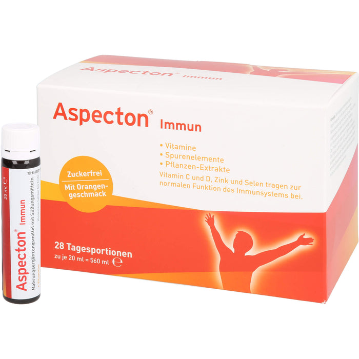 Aspecton immun zuckerfrei Trinkfläschchen, 28 pc Ampoules