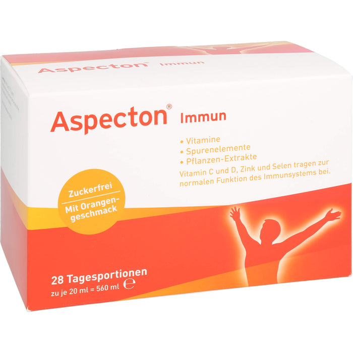 Aspecton immun zuckerfrei Trinkfläschchen, 28 pcs. Ampoules