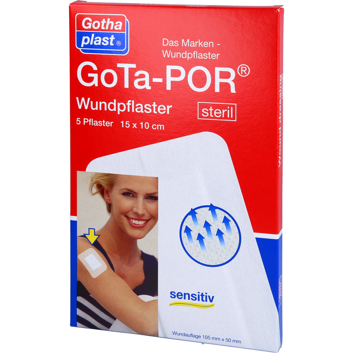 GoTa-POR Wundpflaster steril 150 mm x 100 mm, 5 pcs. Patch