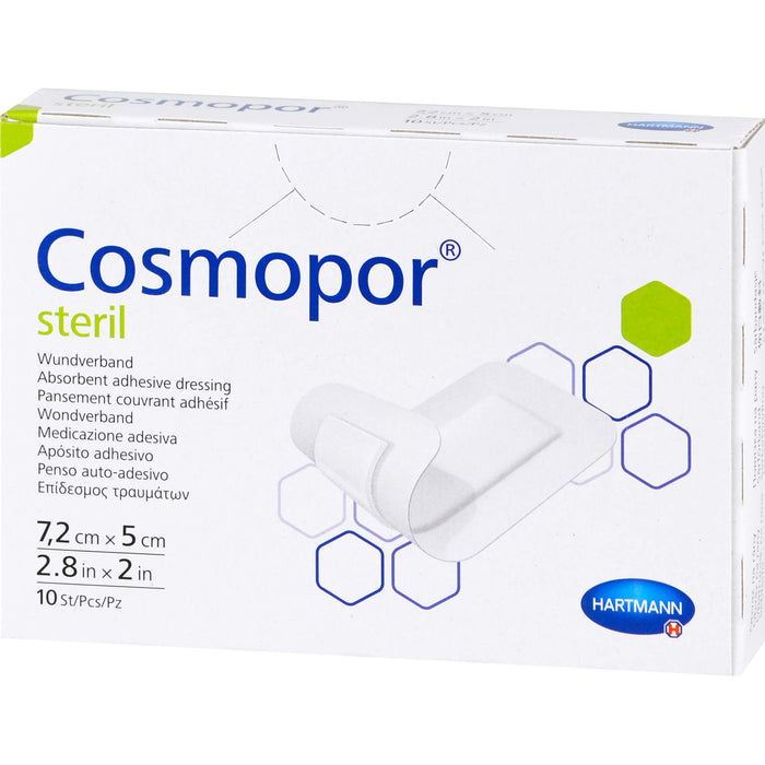 COSMOPOR steril 5x7,2cm CPC, 10 St PFL