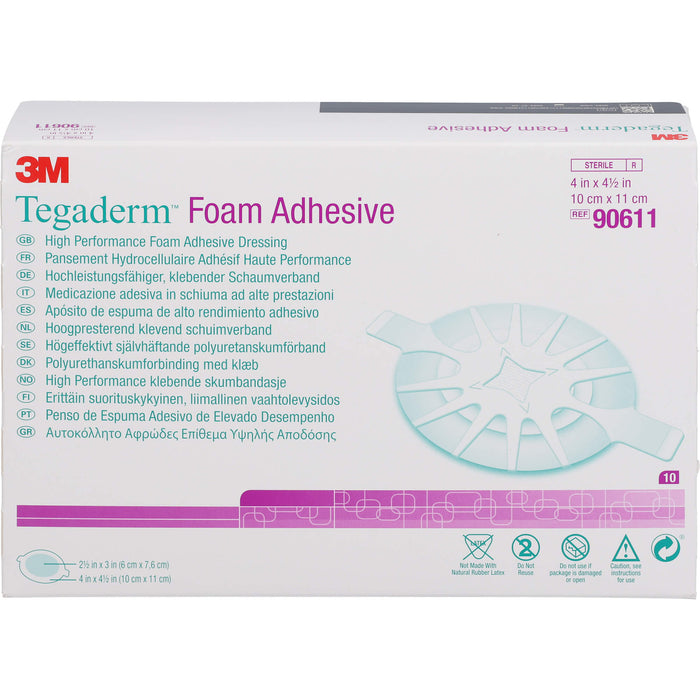 TEGADERM 3M Foam Adhesive 10x11 cm 90611, 10 St VER