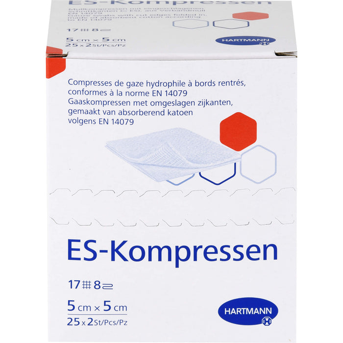 ES-Kompressen steril 5x5cm 8fach, 25X2 St KOM