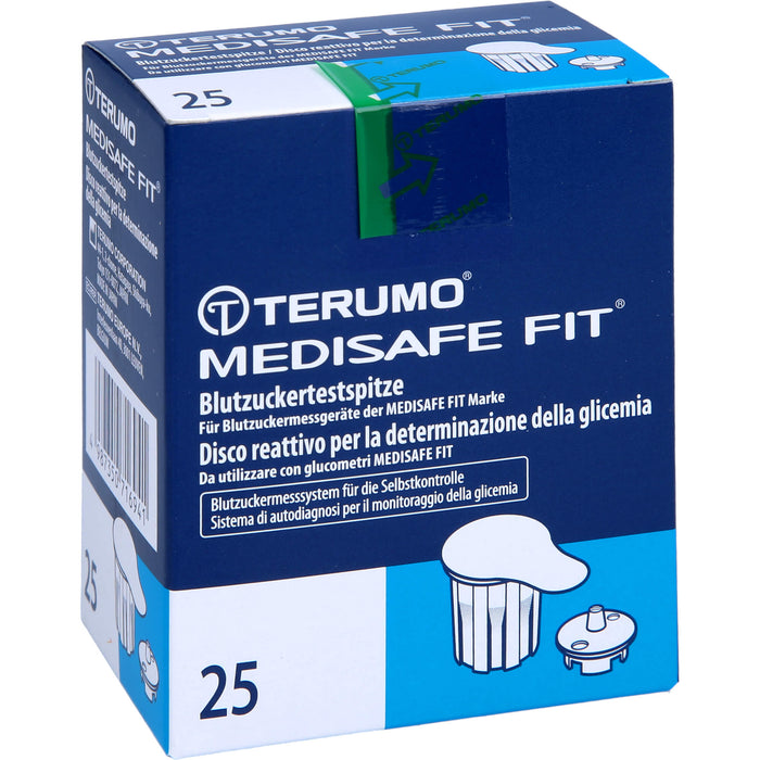 TERUMO Medisafe Fit Blutzuckertestspitzen, 25 pcs. Test strips