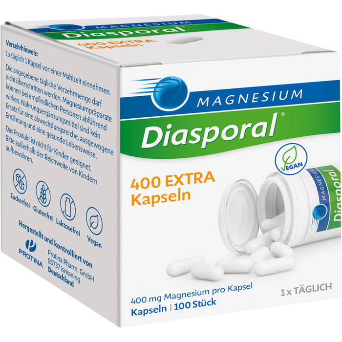 Magnesium Diasporal 400 extra Kapseln, 100 St. Kapseln