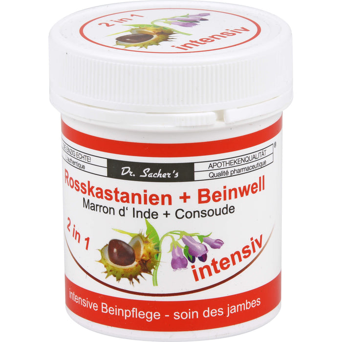 Dr. Sacher's Rosskastanien + Beinwell 2 in 1 intensiv Gel, 125 ml Gel